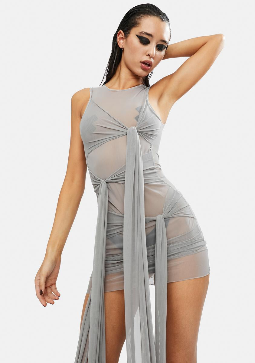 Mesh Strappy Tied Mini Dress – Dolls Kill Mesh Strappy Tied Mini Dress – Dolls Kill