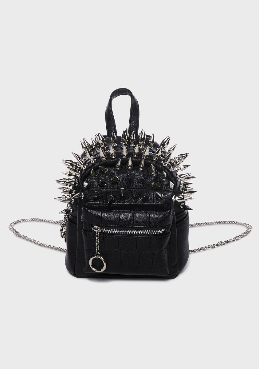 dollskill mini backpack Dolls Kill x Nastygem Spiked Mini Backpack