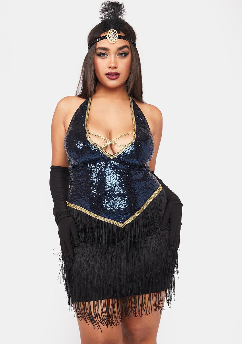 Plus Size Sexy Jazzy Jezebel Flapper Costume