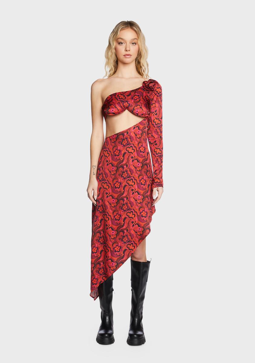 for love and lemons asymmetrical dress Elea Asymmetrical Mini Dress