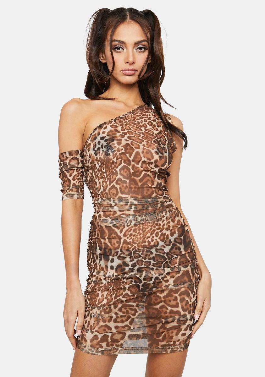 lioness brown mini dress Martini Mini Dress In Brown