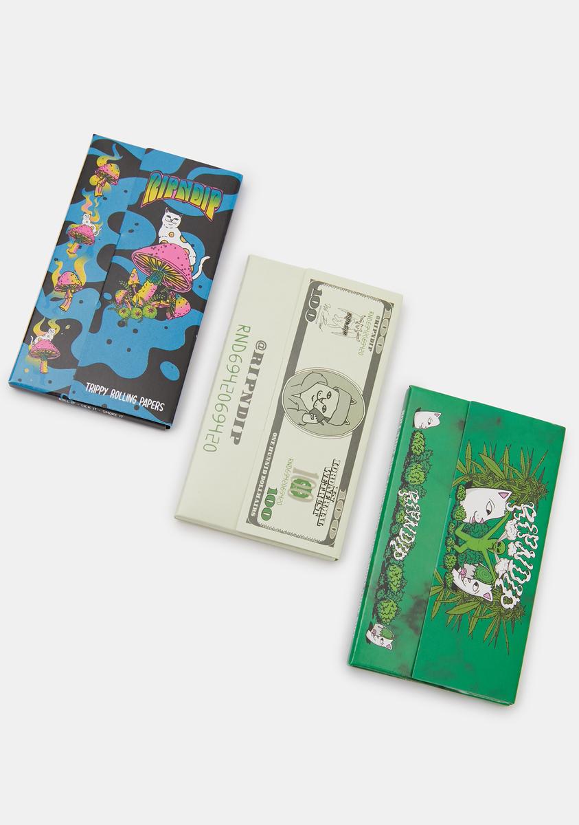 RIPNDIP Rolling Papers Mixed 12 Pack Dolls Kill