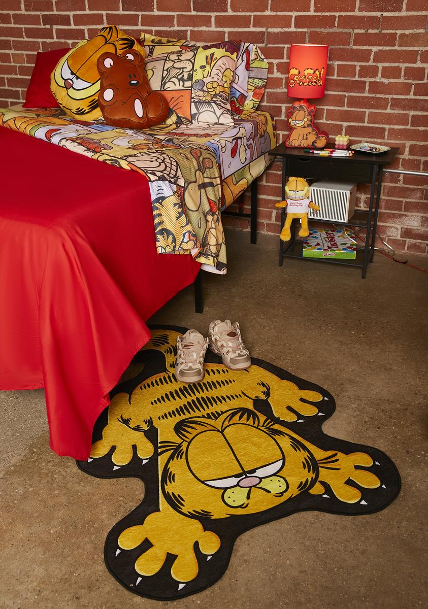 Dolls Kill X Garfield Sublimated Rug Orange