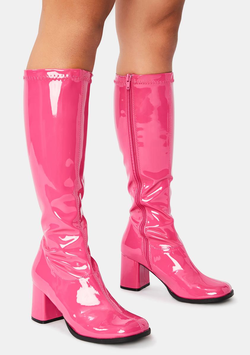 Hot pink gogo clearance boots