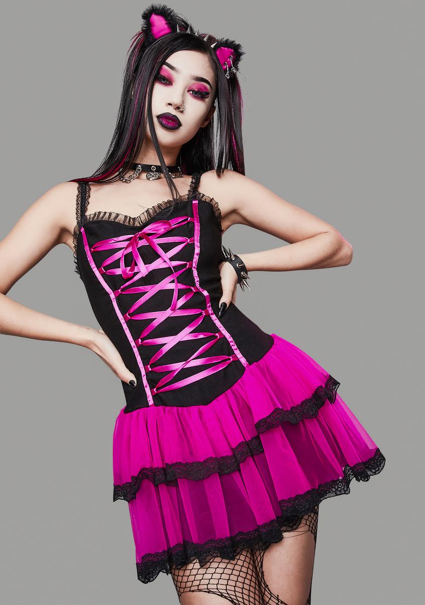 Pink And Black Corset Dress Violet Weekend Juniors' Floral Embroidered Corset Top Gown Black Pink 11/ Pink And Black Corset Dress Violet Weekend Juniors' Floral Embroidered Corset Top Gown Black Pink 11/