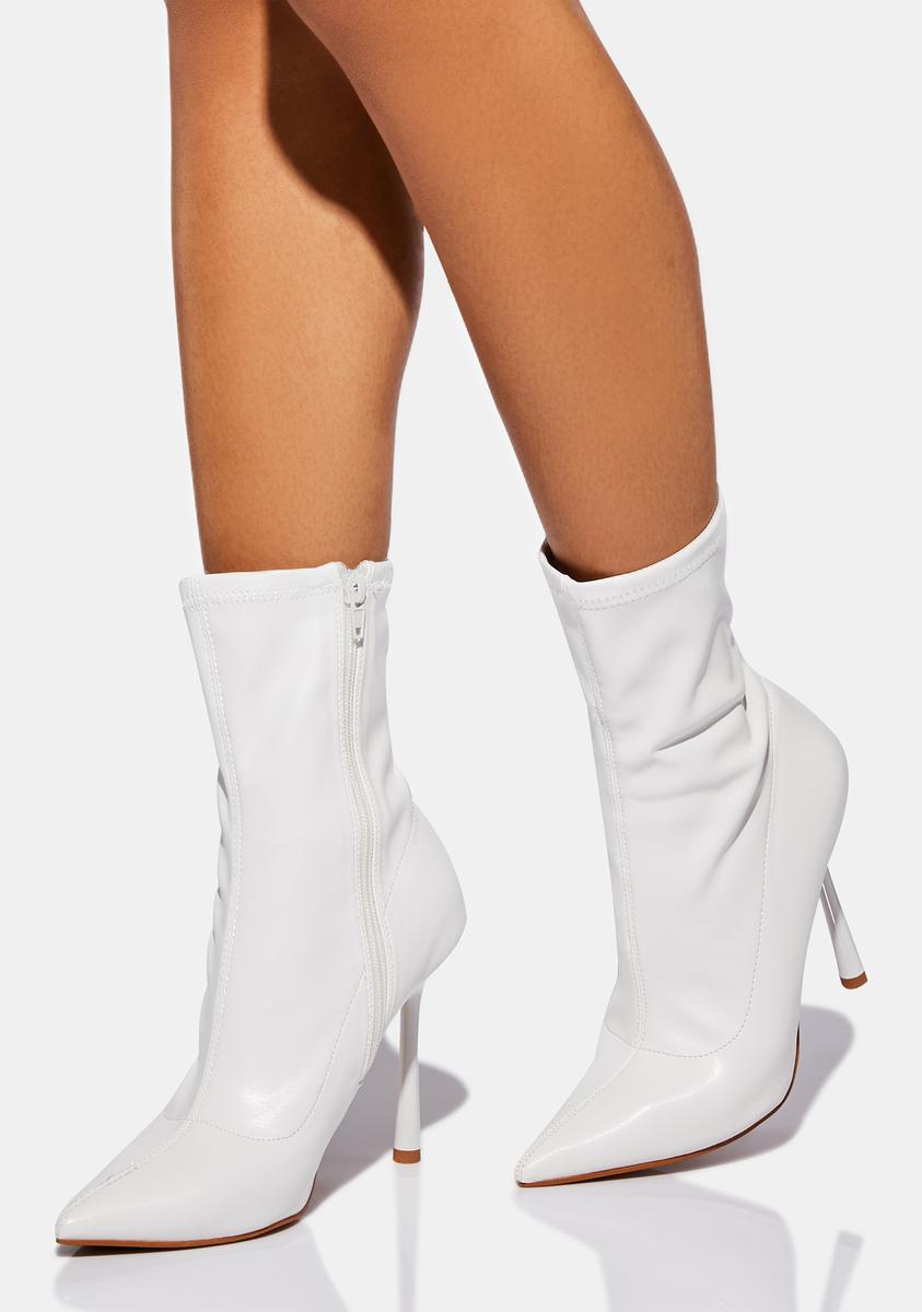 White discount sock bootie
