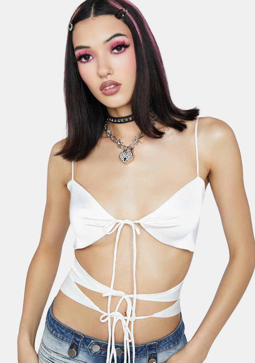 melt the lady laceup tie tops（melt the lady cutout tie tops