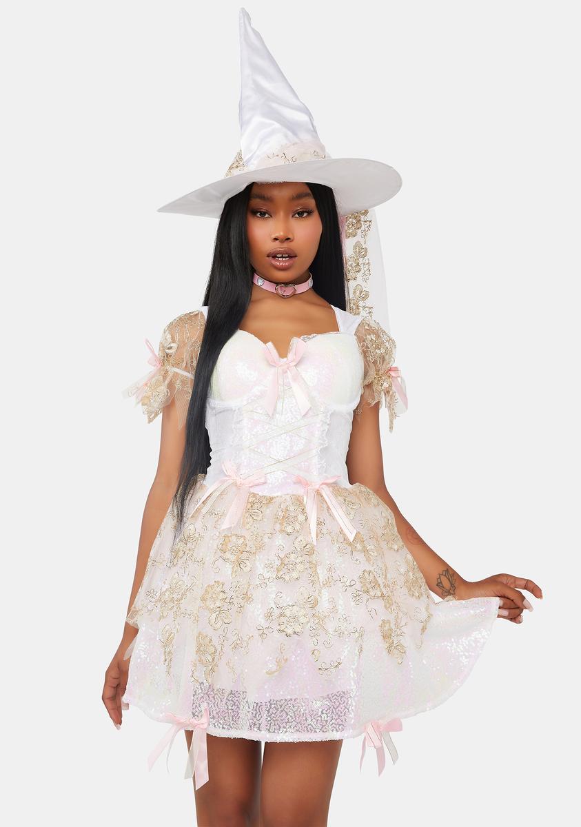 Sexy White Magic Witch Costume Sexy White Magic Witch Costume