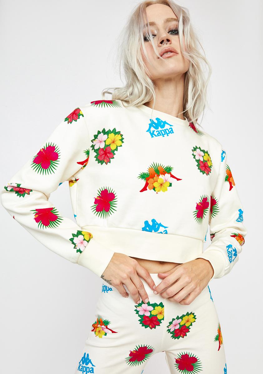 Kappa Cream Authentic Denpassar Sweatshirt Dolls Kill