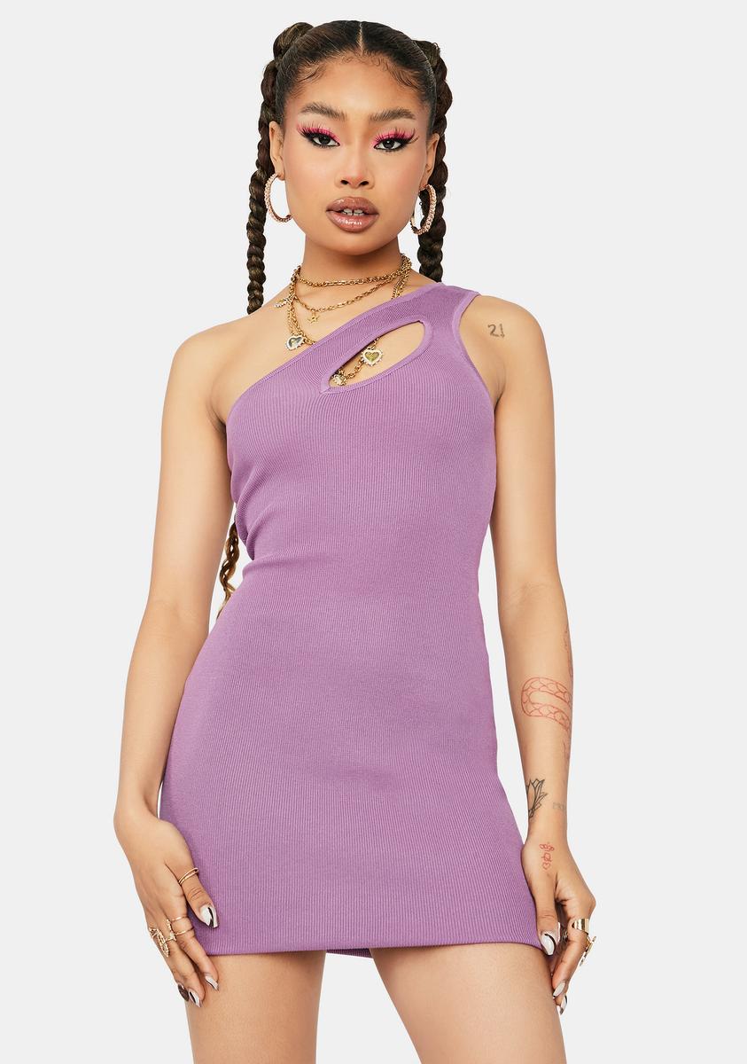 One Shoulder Cutout Bodycon Dress