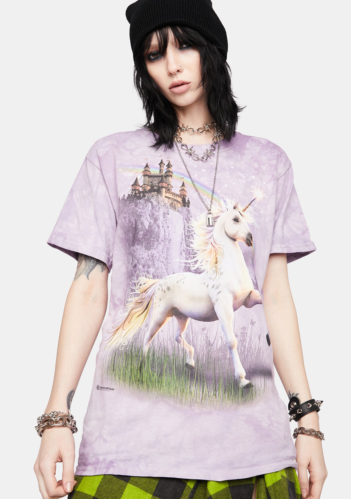 The Mountain Unicorn Tie Dye Graphic Tee - Purple – Dolls Kill