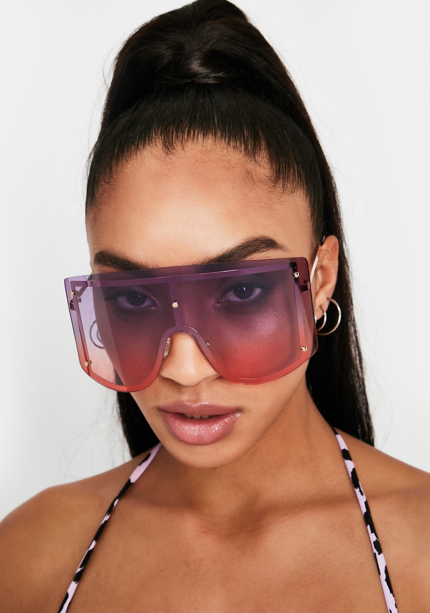 Pretty High Ratings Shield Sunglasses Dolls Kill