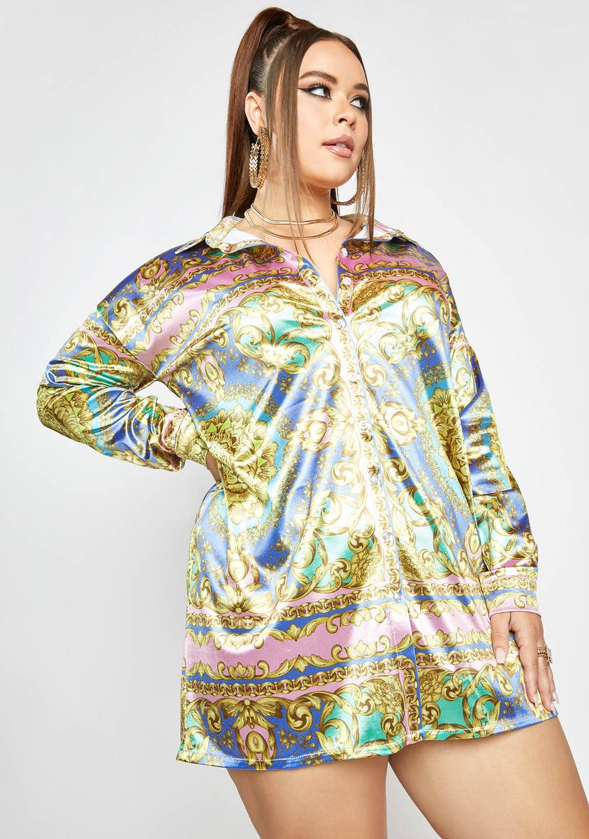 Plus Size Horoscopez Satin Button Up Long Sleeve Top Dolls Kill Plus Size Horoscopez Satin Button Up Long Sleeve Top Dolls Kill