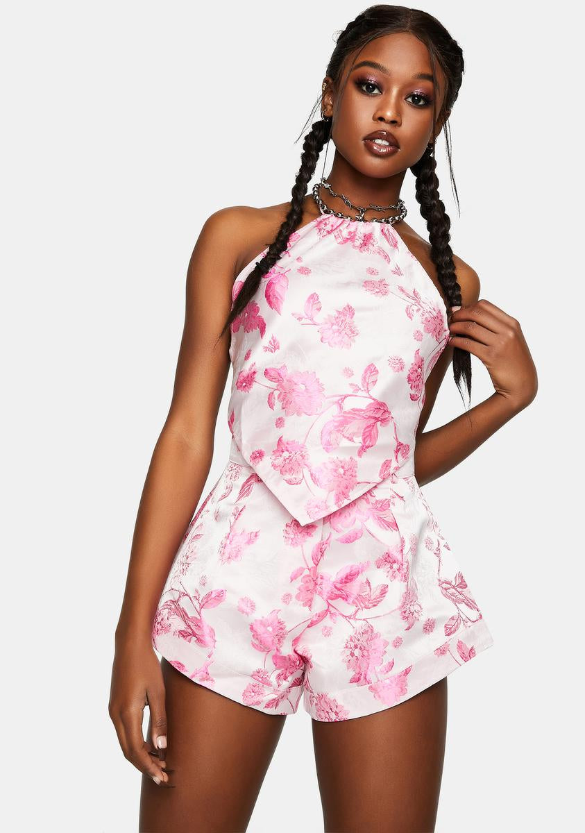 knee length dresses for ladies Lioness Pink In Bloom Mini Shorts – Dolls Kill