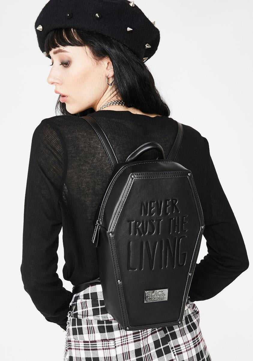 blackcraft mini coffin backpack Blackcraft Never Trust Coffin Backpack