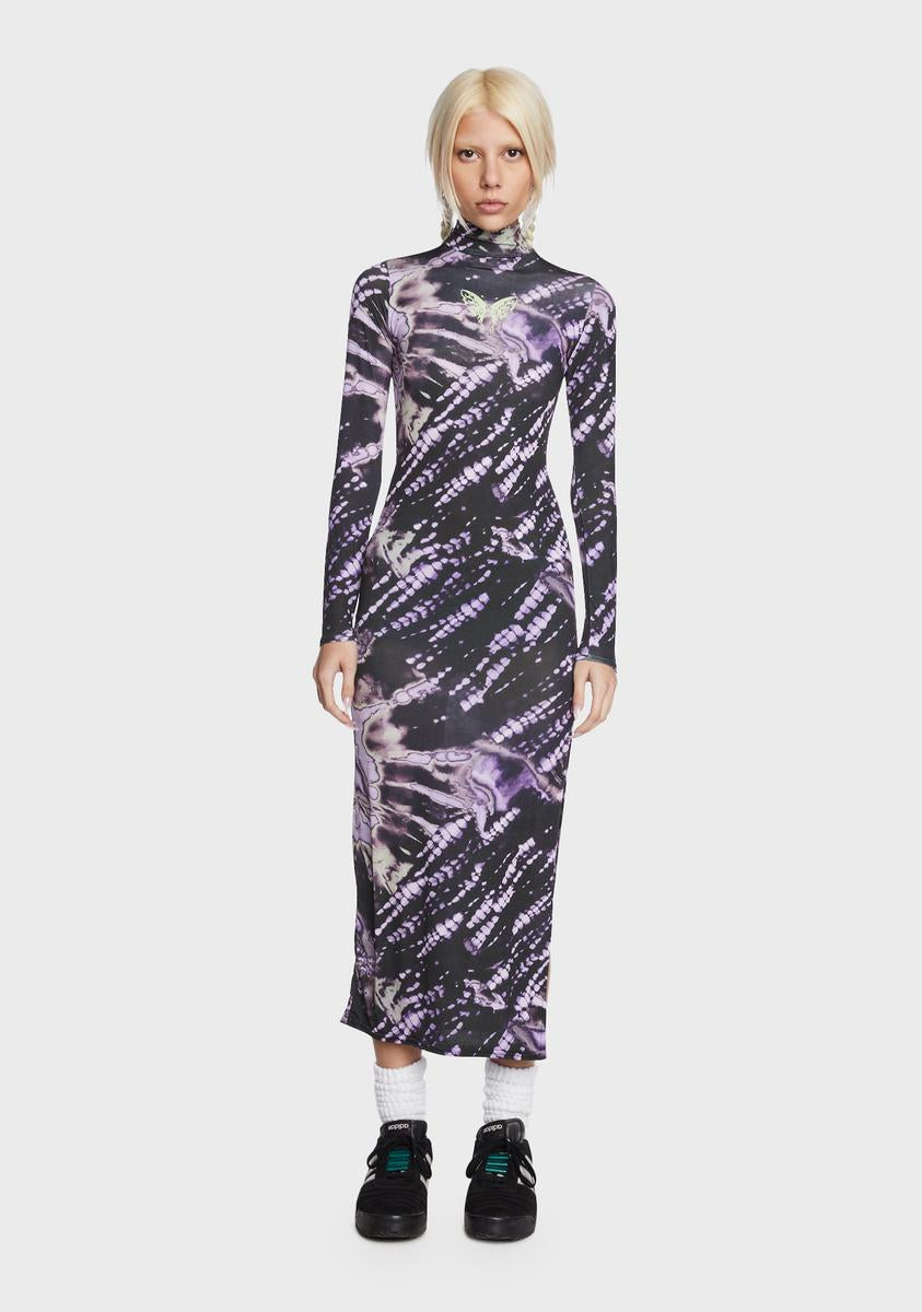 daisy street midi dress Daisy Street Tie Dye Butterfly Midi Dress