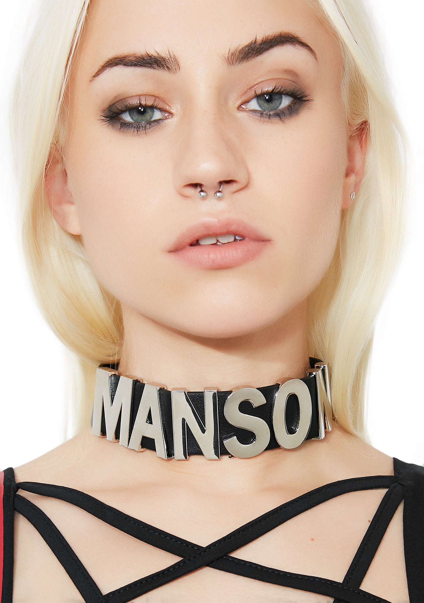 My Manson Letter Choker – Dolls Kill