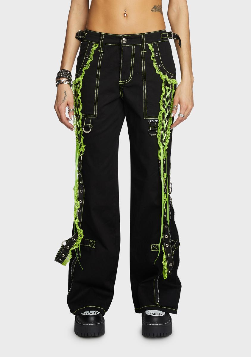 Tripp NYC Green Lace Dark Street Pants – Dolls Kill