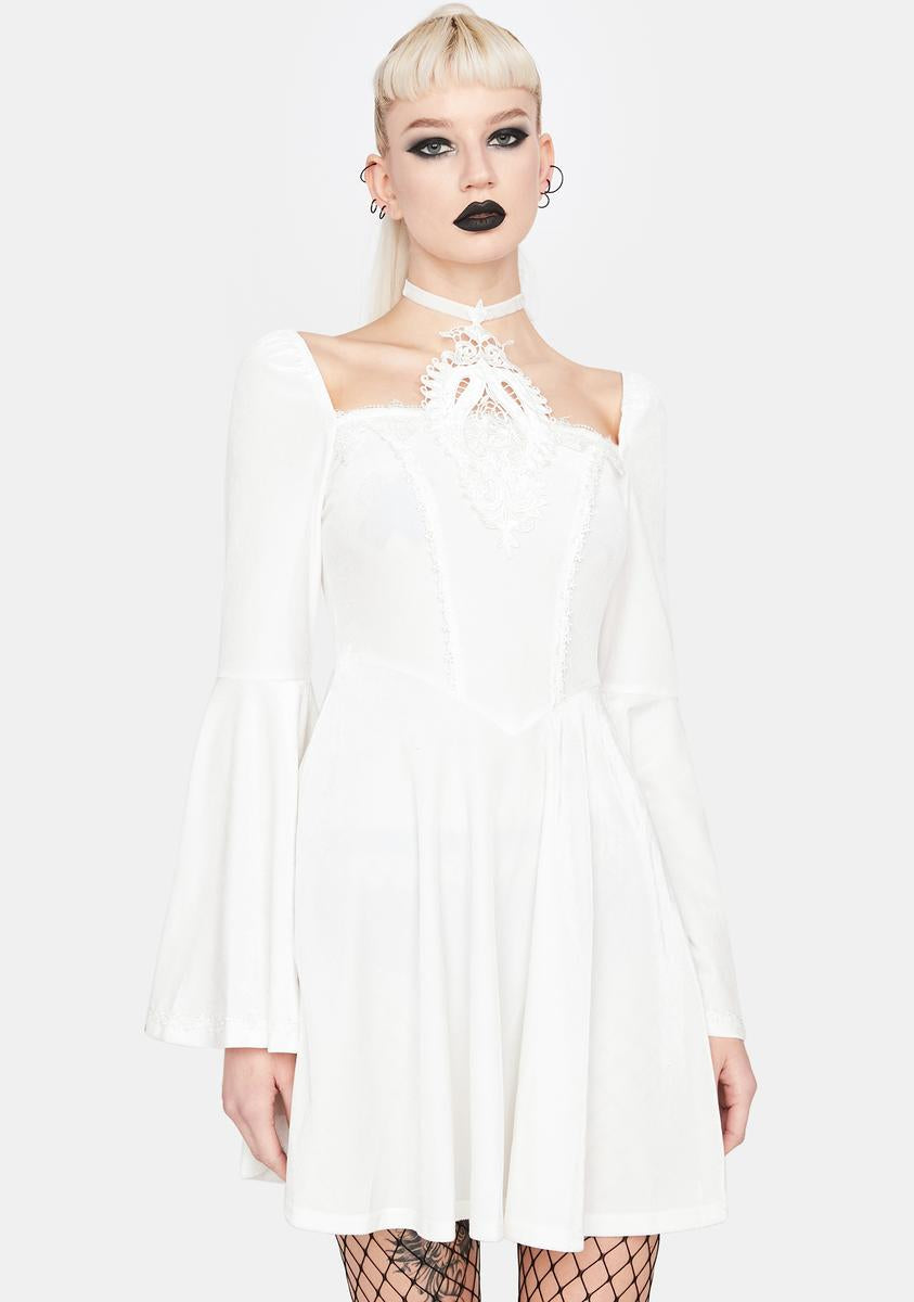 Dark In Love Goth Halter Mini Dress