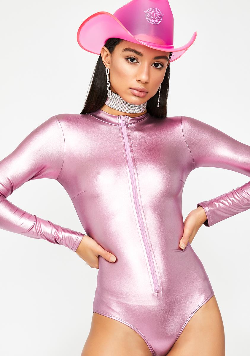 The Pink Zip-Up Bodysuit You Need In Your Closet