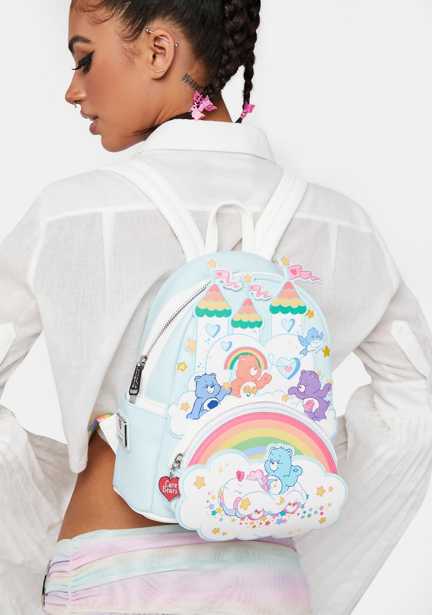 carebear mini backpack Loungefly Care Bears Rainbow Mini Backpack