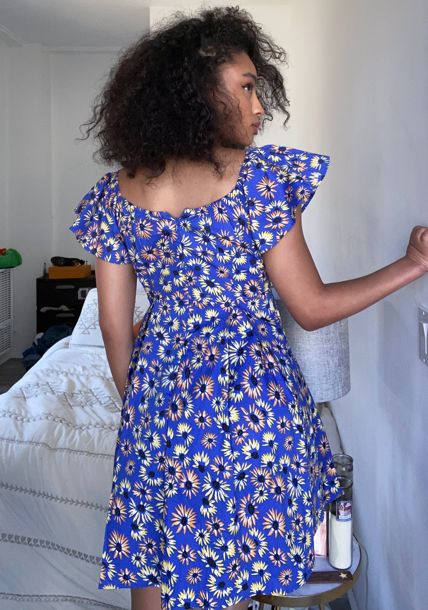 Blue Floral Mini Dress Dolls Kill Blue Floral Mini Dress Dolls Kill