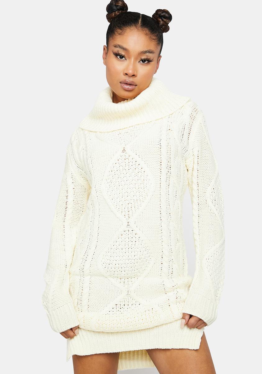 Turtleneck Sweater Mini Dress Turtleneck Sweater Mini Dress