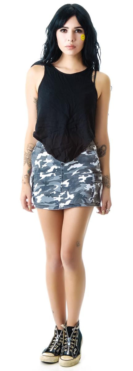 Camo Cargo Skirt Dolls Kill