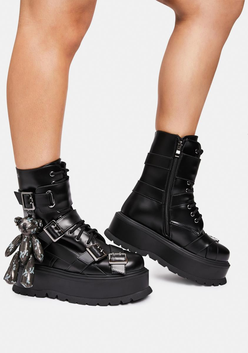 Koi Footwear The Final Offer Teddy Bear Boots – Dolls Kill