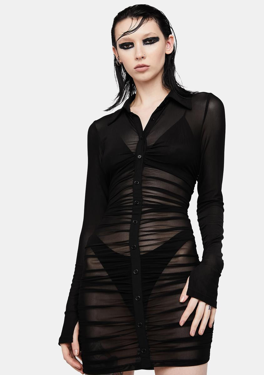 irreplaceable off the shoulder balloon sleeve mini dress in black MY GOOD SIDE LEOPARD MESH MINI DRESS IN BLACK – AKIRA