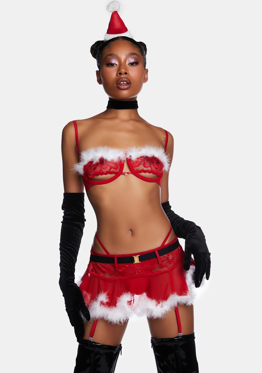 Christmas Lingerie Set - Red Dolls Kill Christmas Lingerie Set - Red Dolls Kill