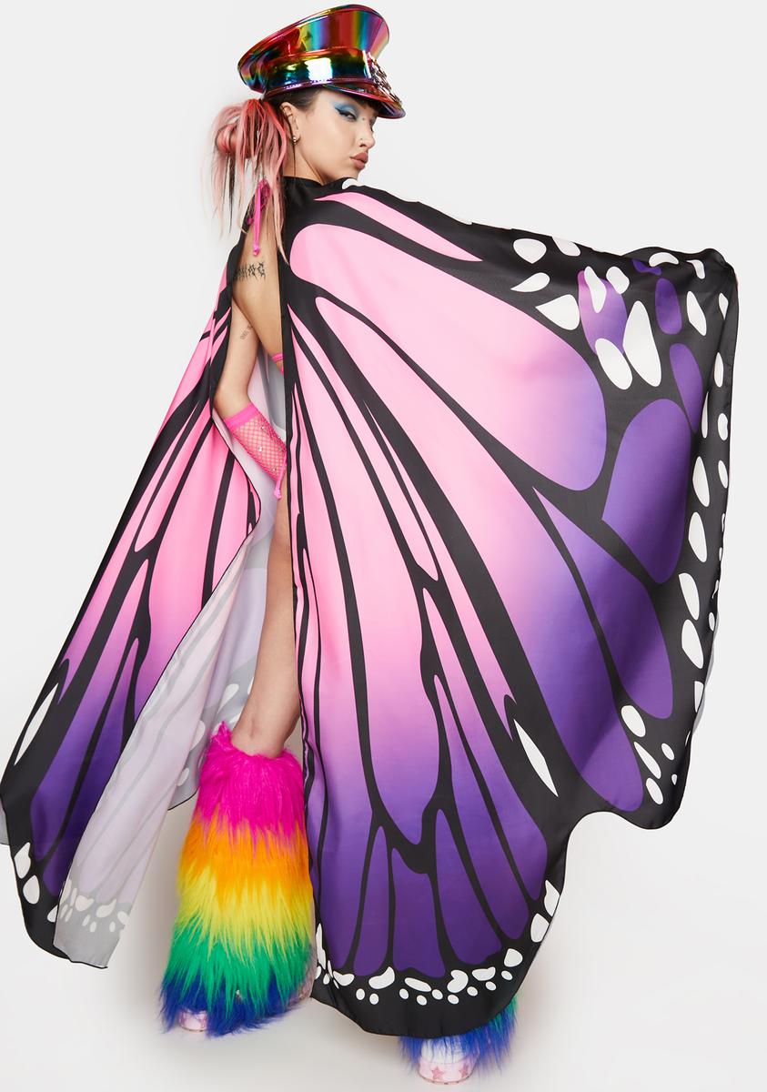 Festival Butterfly Wing Halter Cape with Batons main image 0