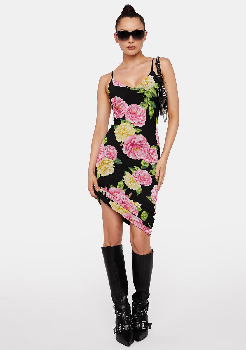 AFRM Floral Mesh Midi Dress AFRM Floral Mesh Midi Dress