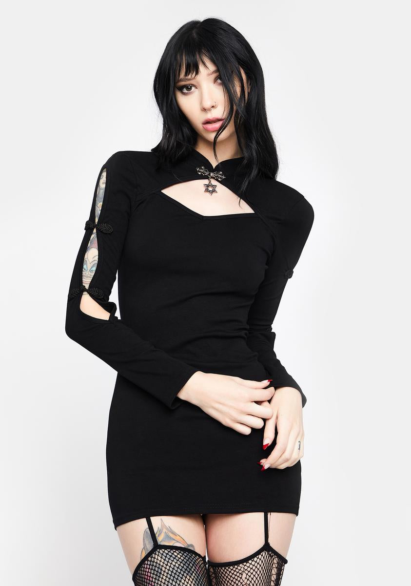 Dark In Love Punk Locomotive Bodycon Dress Dark In Love Punk Locomotive Bodycon Dress