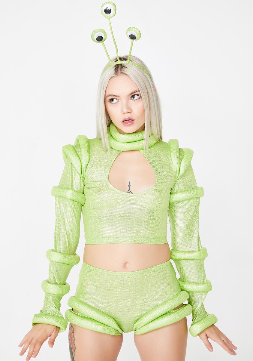 Green Sexy Alien Costume Set Green Sexy Alien Costume Set