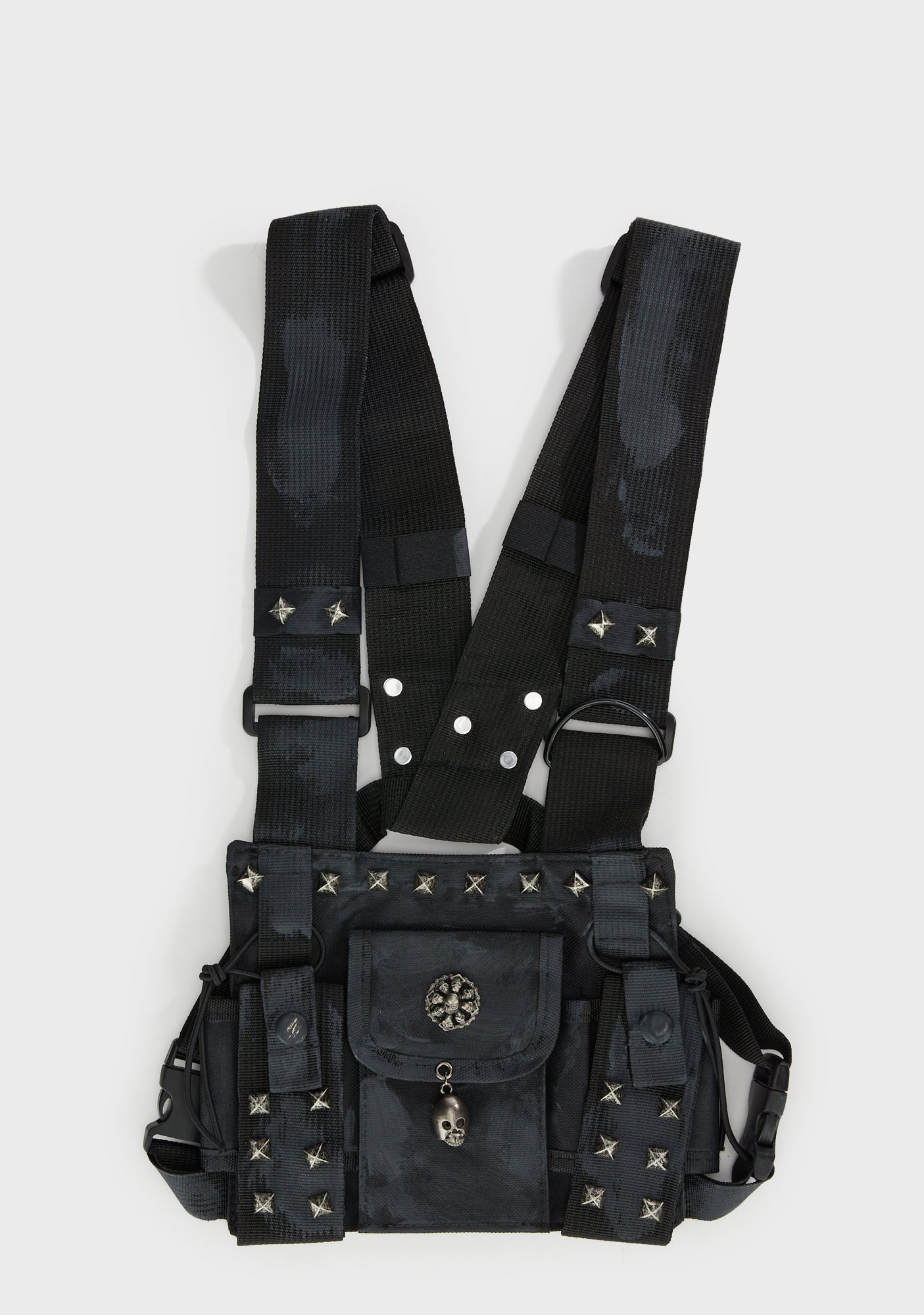 Punk Rave Nylon Harness Bag - Black – Dolls Kill