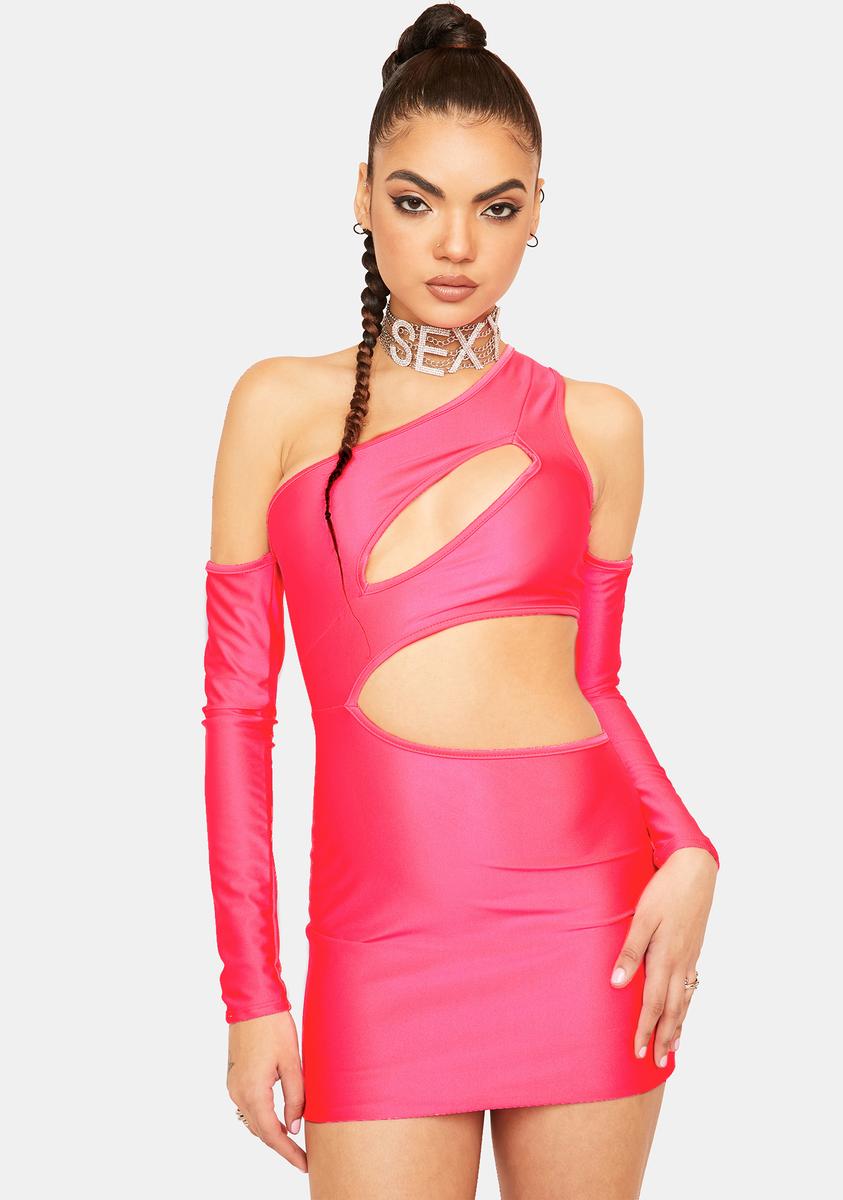 pink satin cut out mini dress Satin Pink Mini Dress | My Thoughts on Valentine's Day
