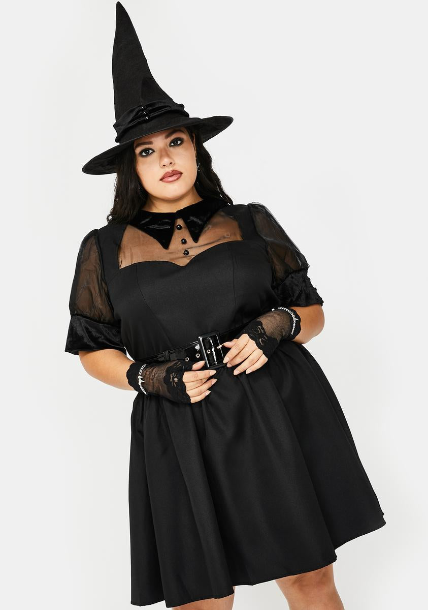 Plus size witchy dress clearance