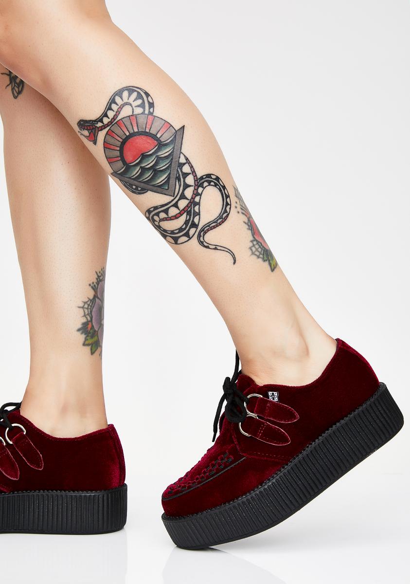 Red velvet creepers on sale