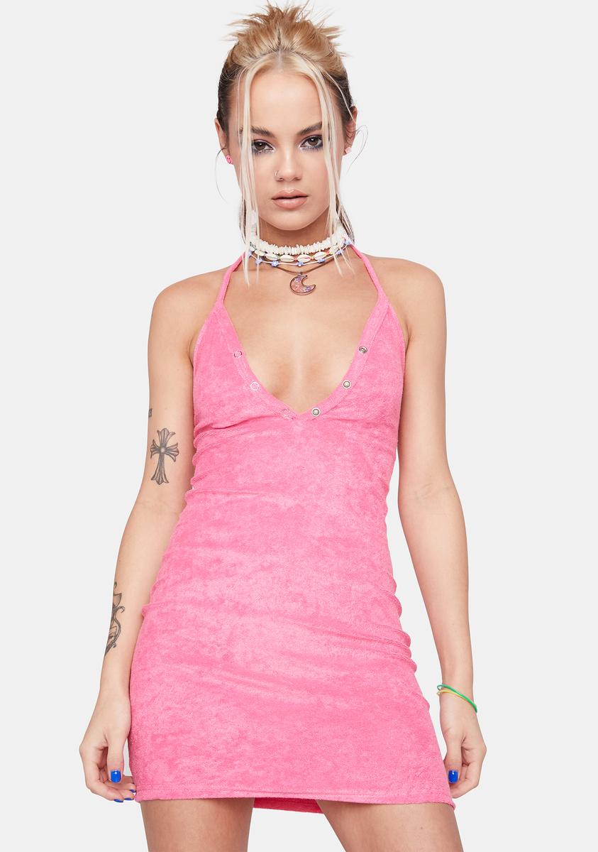 funky mini dress Beach Terry Bodycon Mini Dress