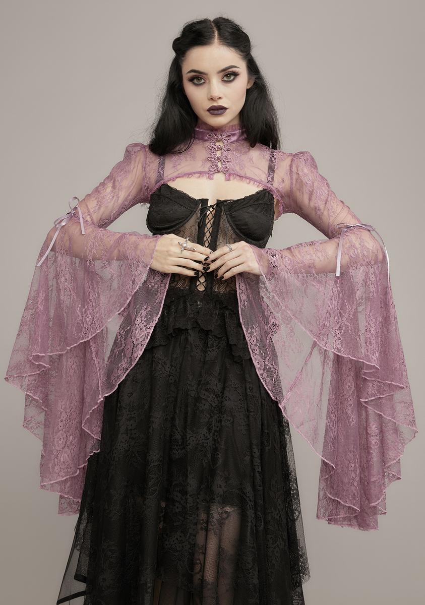 Widow Bell Sleeve Lace Shrug Widow Bell Sleeve Lace Shrug