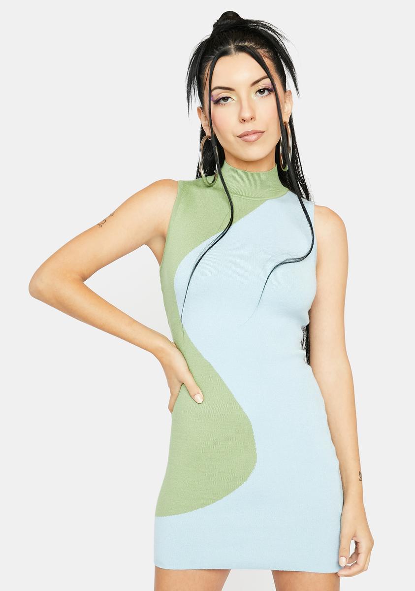 green emerald velvet dress Sm-Med Y2k Blue Metallic Swirl High-Low Party Dress main image 0