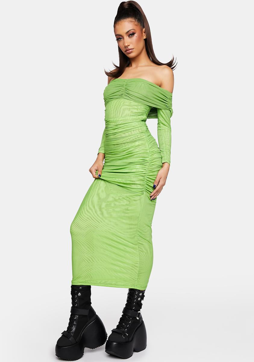 green emerald velvet dress Emi One Shoulder Backless Maxi Dress In Green – Mew Mews