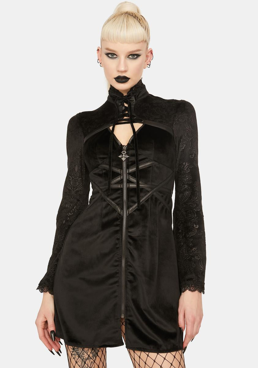 white christmas dresses Women's Structured Zip-Up Corset Dress
