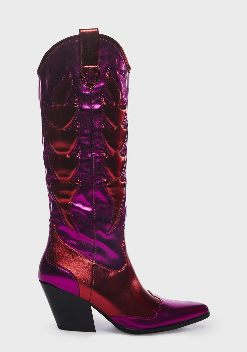 Dolls kill hotsell pink cowboy boots