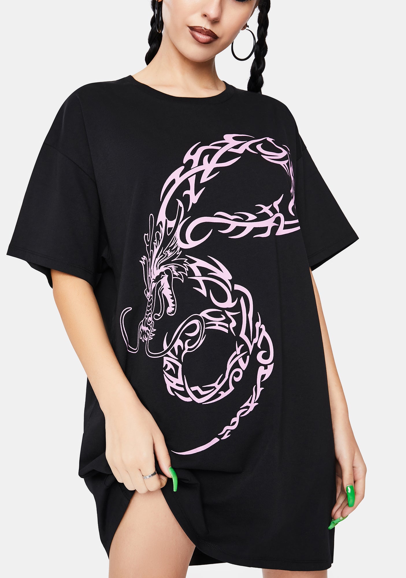dragon t shirt dress Dragon Tattoo T-Shirt Dress Dolls Kill