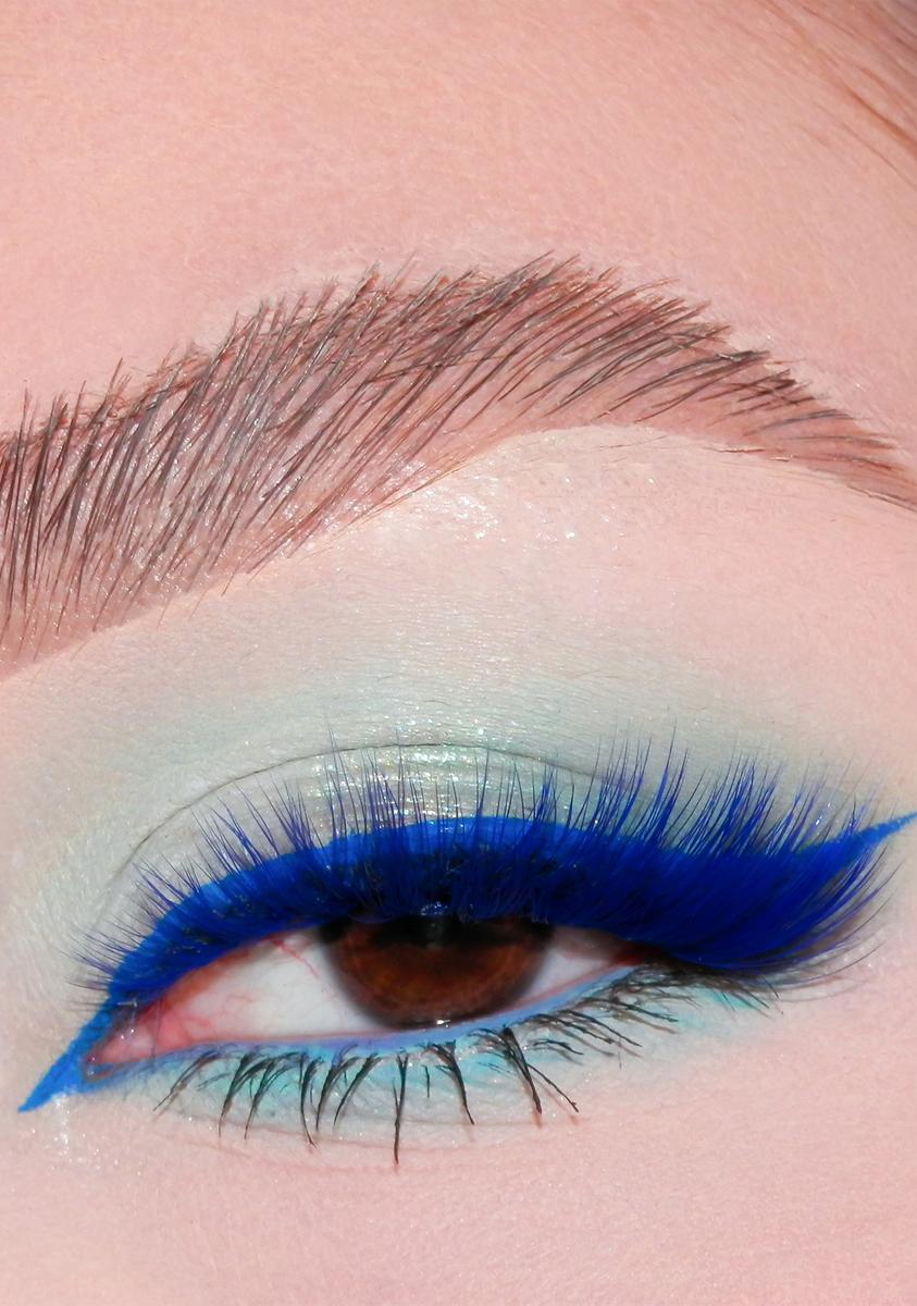 Kara Beauty C7 Fabulashes 3D Faux Minx Colored Lashes - Blue
