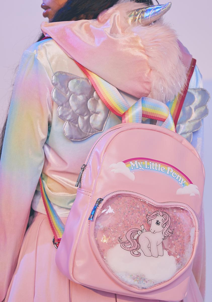 My Little Pony Vegan Leather Rainbow Strap Mini Backpack