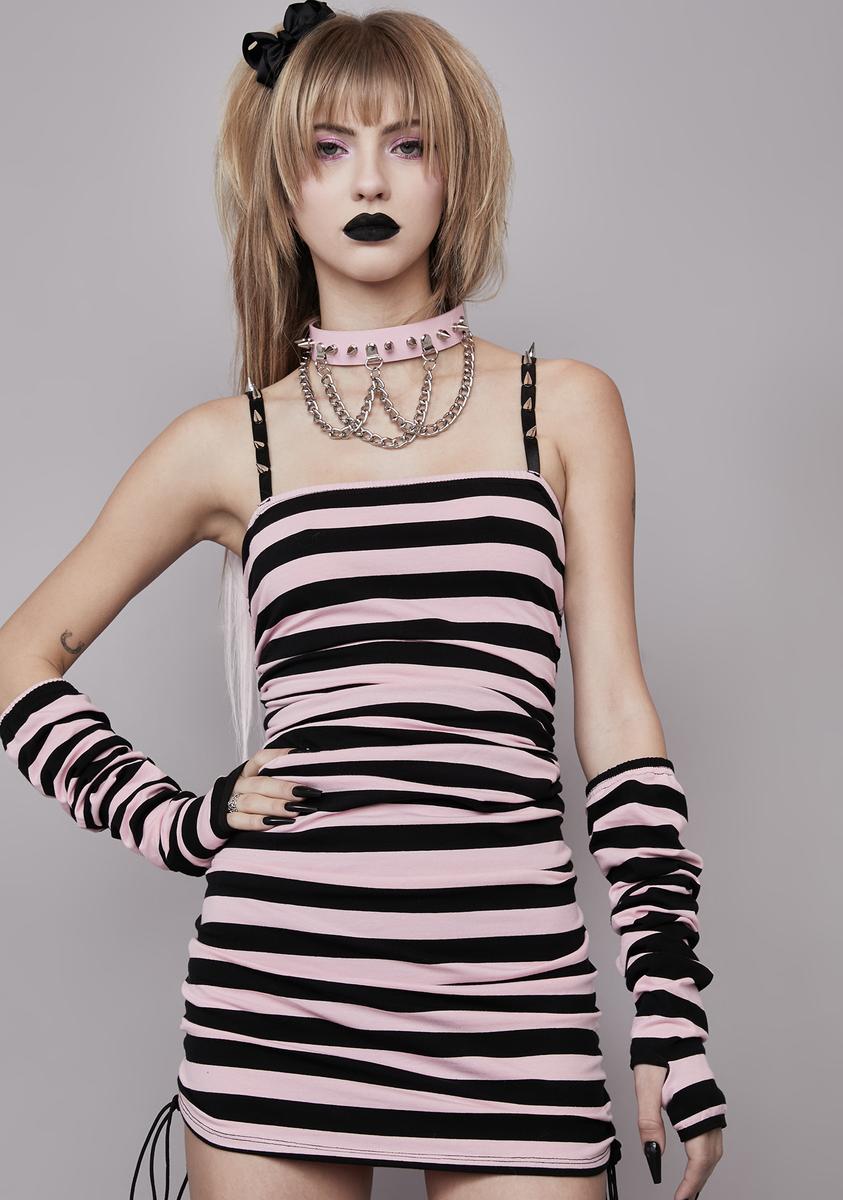 spiked bodycon dress Blue Mini Dress Black Bra Silver Spiked Punk Cocktail Party Large DR1182