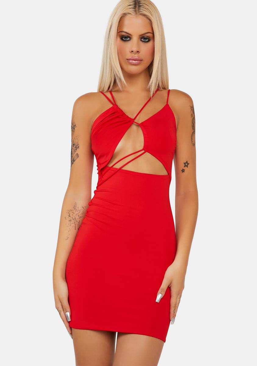 dolls kill cut out dress Club Exx Cutout O Ring Bodycon Mini Dress